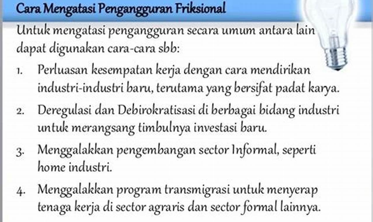 Cara Mengatasi Pengangguran Siklis Cara Mengatasi Pengangguran Siklis